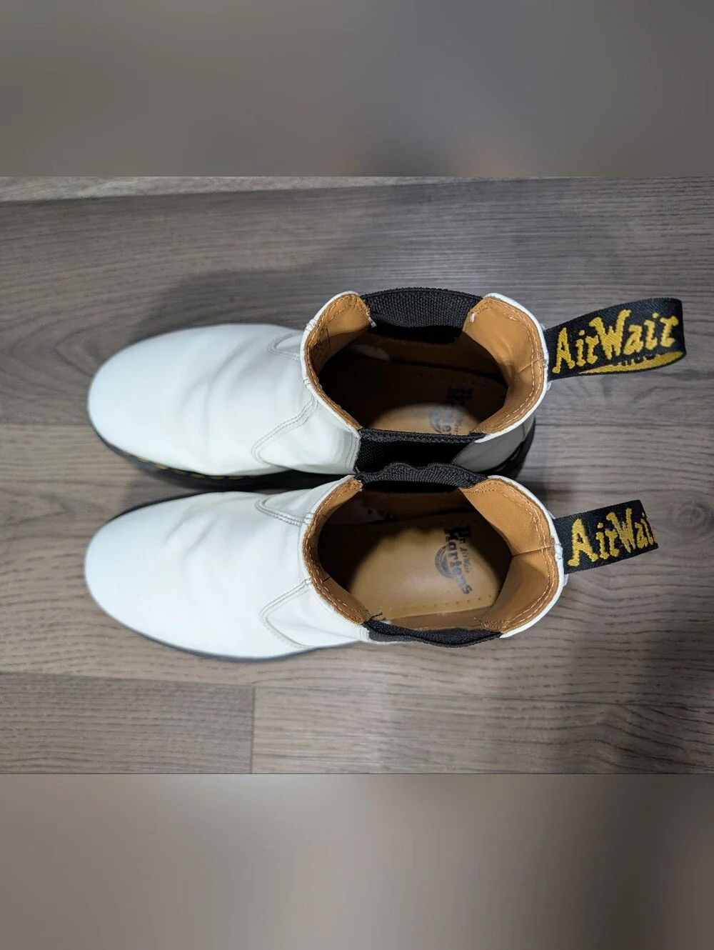 Dr. Martens Yellow Stitch Smooth Leather Chelsea Boots